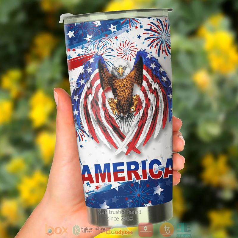 Eagle US flag wings America Independence day Tumbler 3 Eagle US flag wings America Independence day Tumbler word1