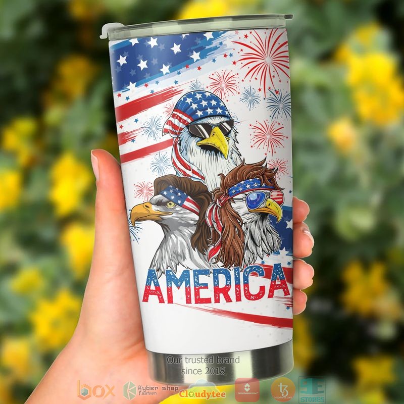 Eagles America Independence day Tumbler 3 Eagles America Independence day Tumbler word2