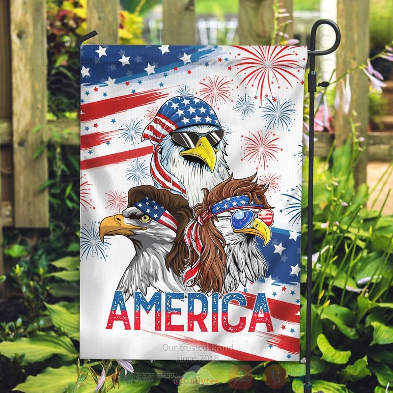BEST Eagles America Independence Day All Over Print Flag