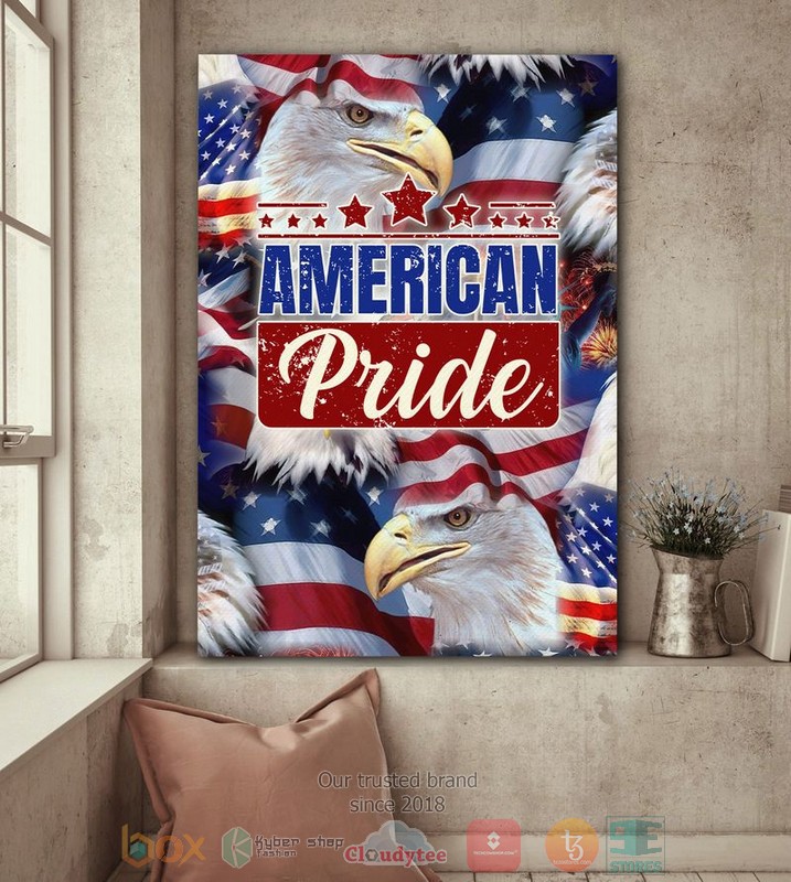 HOT Ealge America Pride Independence Day Canvas