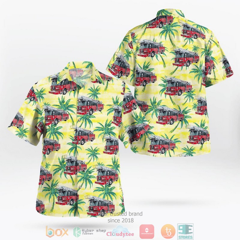 East Haddam Connecticut East Haddam Fire Department Aloha Shirt word1