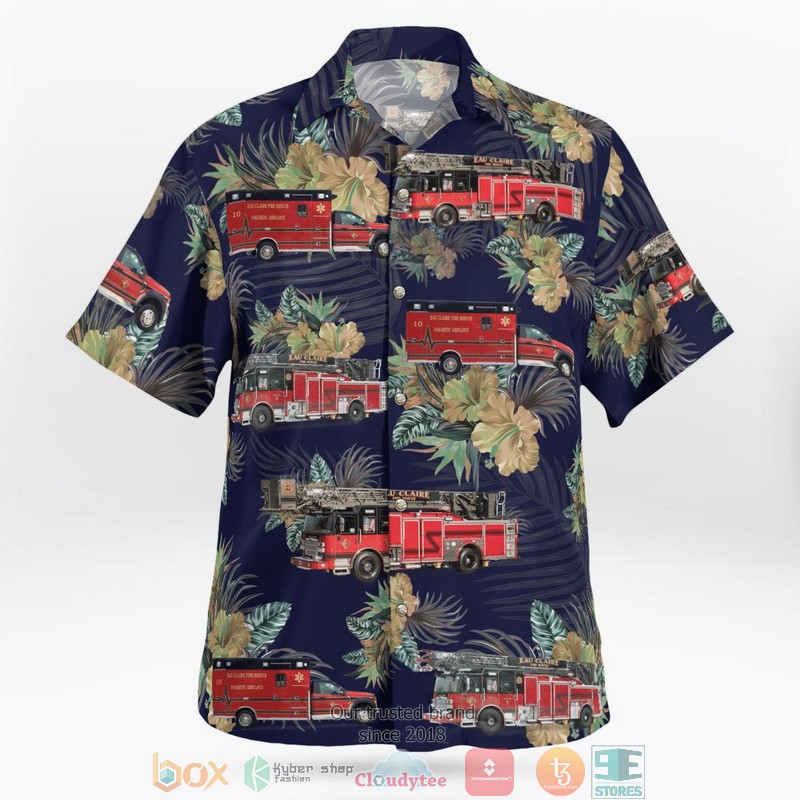 NEW Eau Claire Wisconsin Eau Claire Fire & Rescue Aloha Shirt 2 NEW Eau Claire Wisconsin Eau Claire Fire & Rescue Aloha Shirt word2