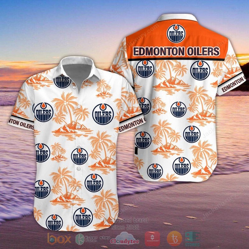 HOT Edmonton Oilers Hawaiian Shirt, Shorts word1