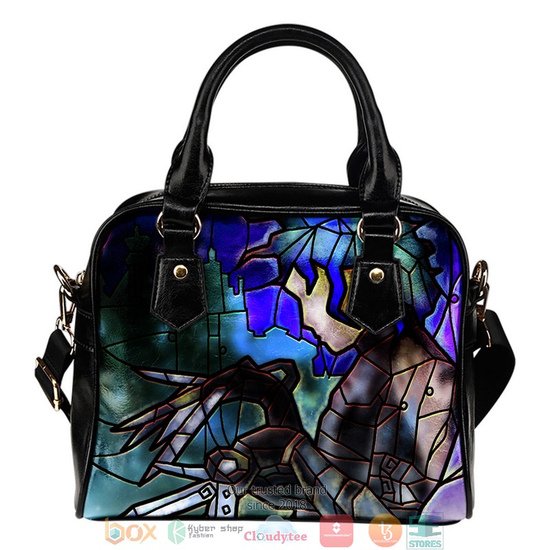 Edward Scissorhands Stained Glass Leather Handbag