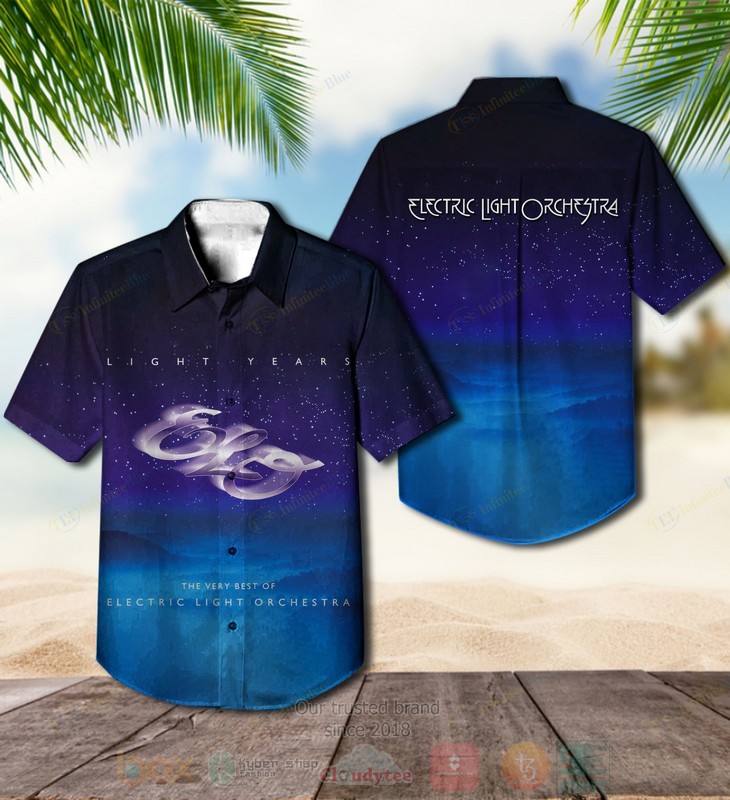 BEST Electric Light Orchestra Light Years Album Aloha Hawaiian Shirt