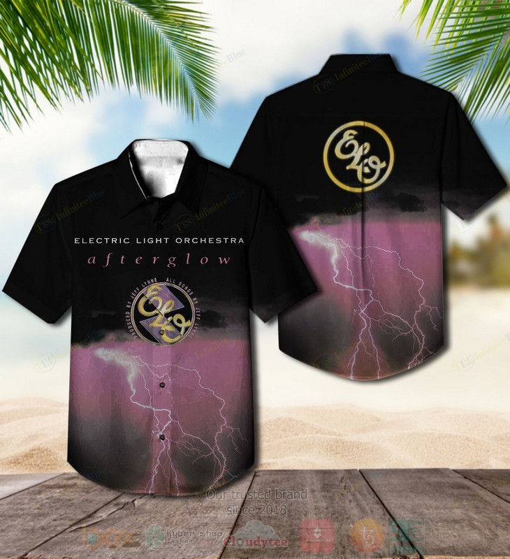 BEST Electric Light Orchestra Time Afterglow Album Aloha Hawaiian Shirt