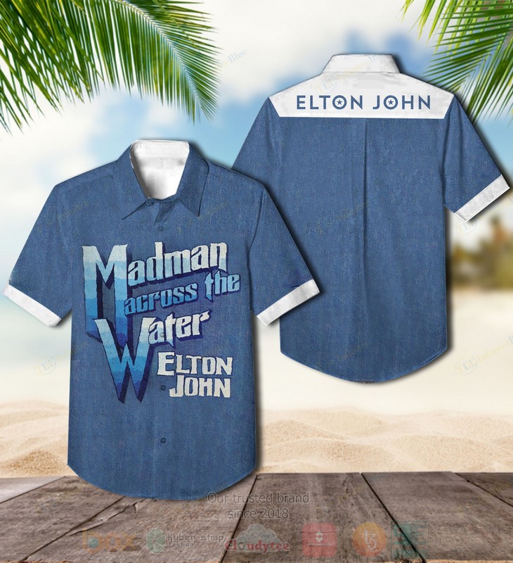 BEST Elton John Madman Across the Water Album Aloha Hawaiian Shirt