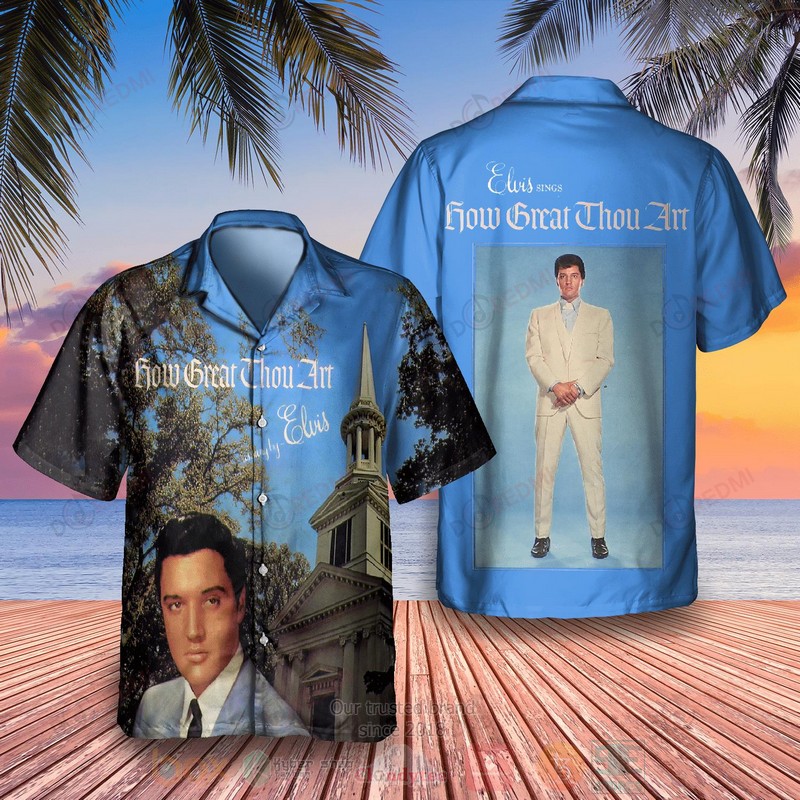 BEST Elvis Presley How Great Thou Art Album Aloha Hawaiian Shirt