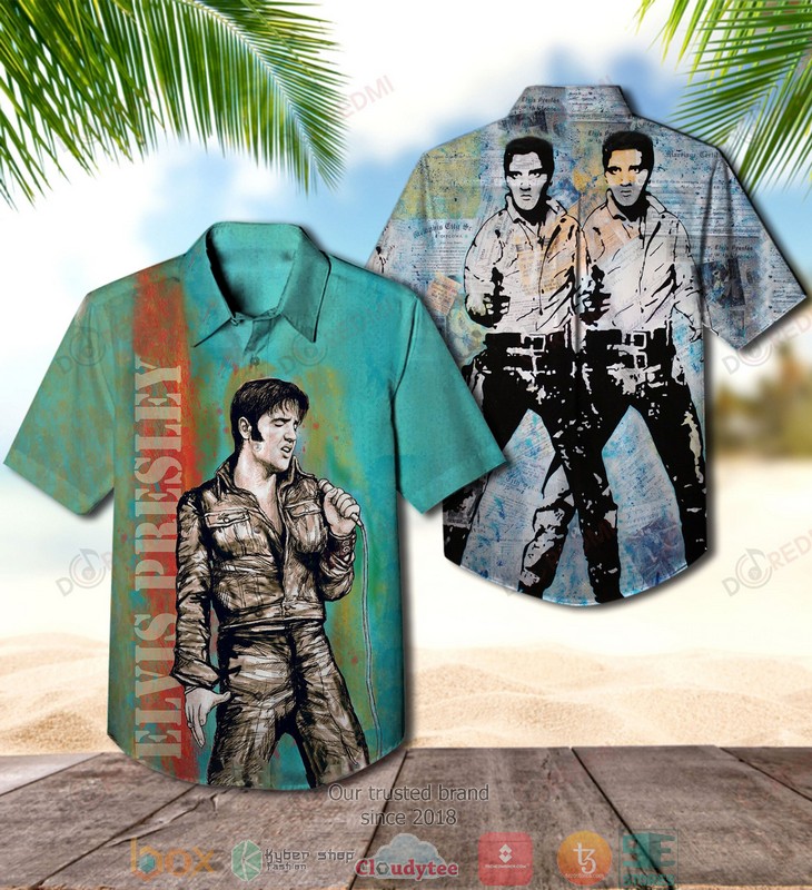 BEST Elvis Presley Modern Art Aloha Shirt