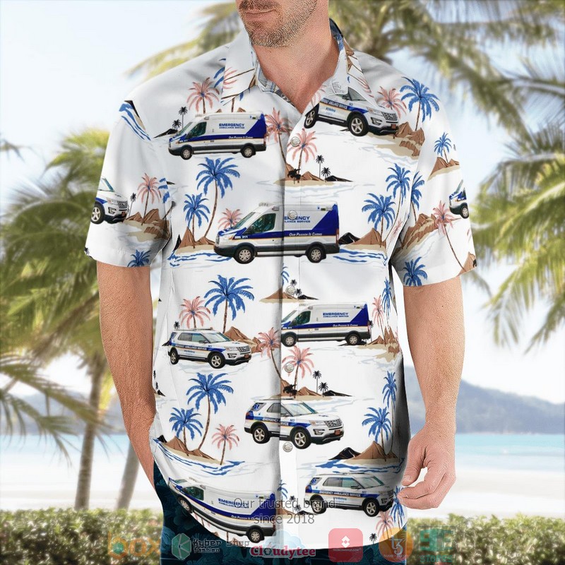 NEW Emergency Ambulance Services of Bohemia New York Aloha Shirt 3 NEW Emergency Ambulance Services of Bohemia New York Aloha Shirt word1