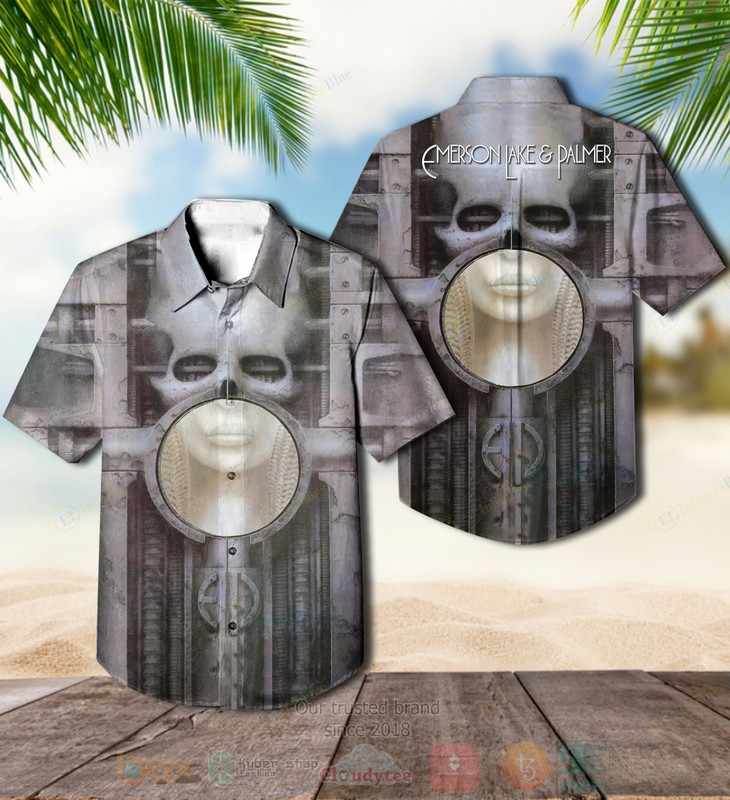 BEST Emerson, Lake & Palmer Brain Salad Surgery Album Aloha Hawaiian Shirt