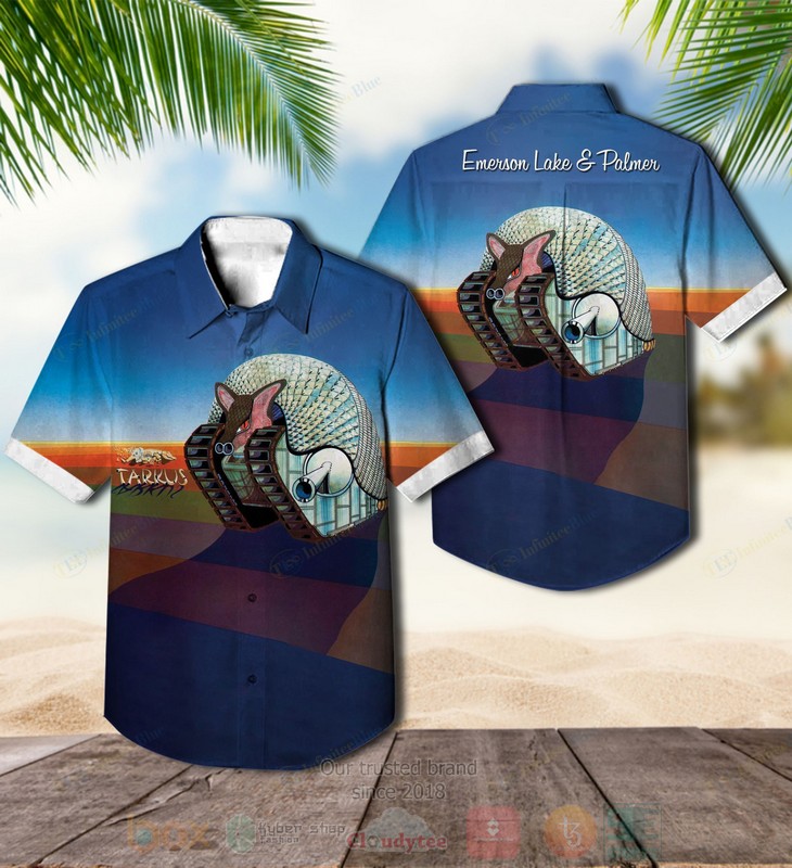 BEST Emerson, Lake & Palmer Tarkus Album Aloha Hawaiian Shirt