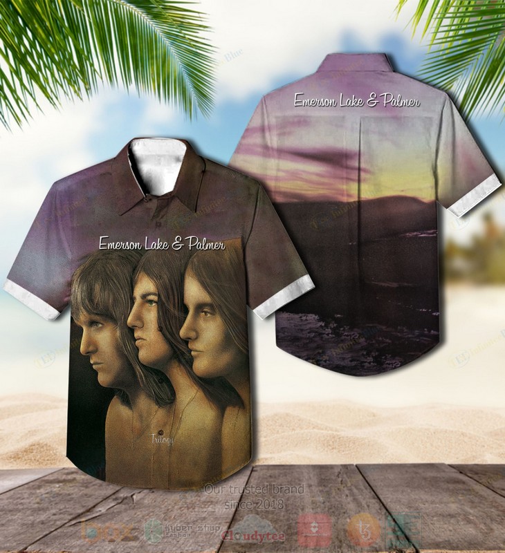 BEST Emerson, Lake & Palmer Trilogy Album Aloha Hawaiian Shirt
