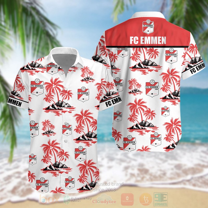 BEST Eredivisie FC Emmen Aloha Hawaiian Shirt word3