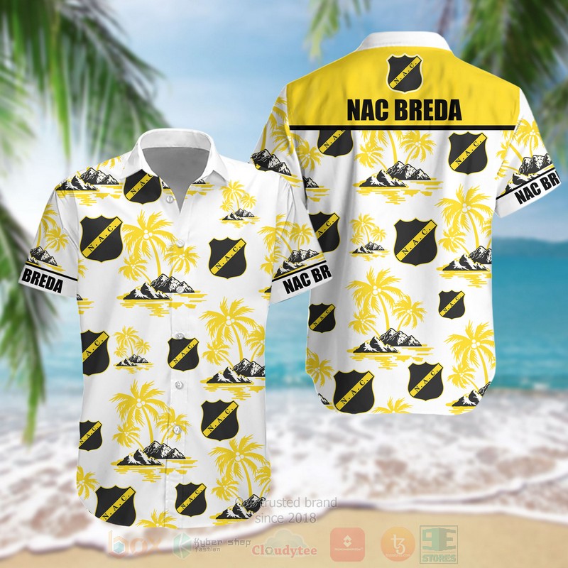 BEST Eredivisie NAC Breda FC Aloha Hawaiian Shirt