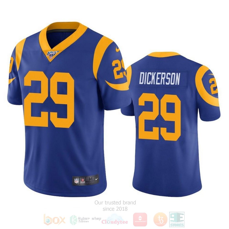 BEST Eric Dickerson Los Angeles Rams, Blue Jersey Football