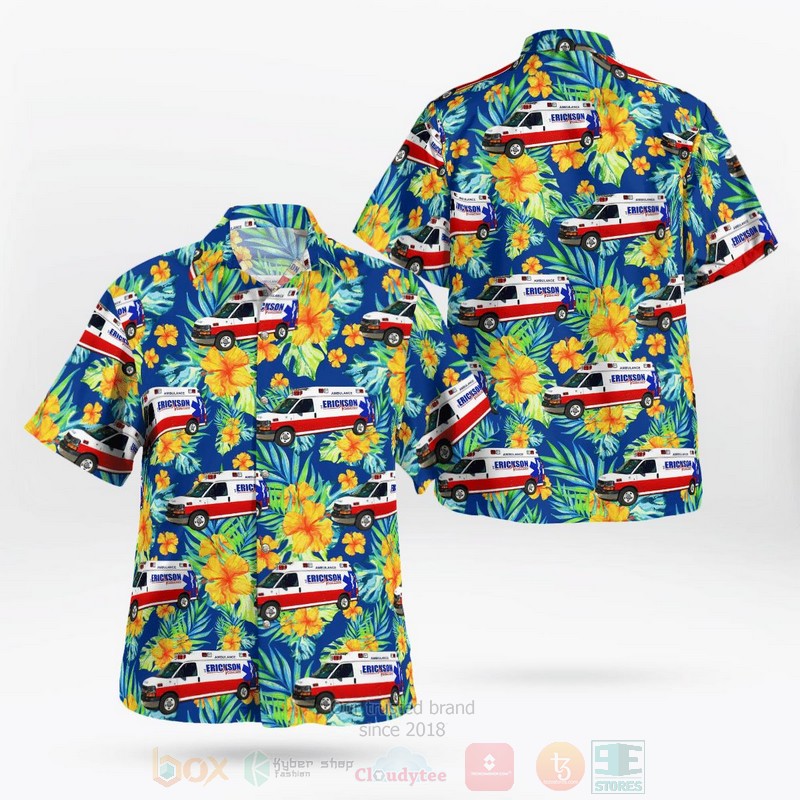 BEST Erickson Ambulance Service Racine, Wisconsin 3D Aloha Shirt 8 BEST Erickson Ambulance Service Racine, Wisconsin 3D Aloha Shirt word2