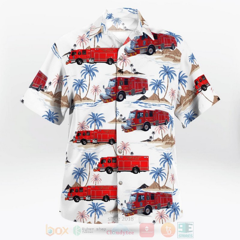 BEST Escambia County Fire Rescue St.3, Florida 3D Aloha Shirt 3 BEST Escambia County Fire Rescue St.3, Florida 3D Aloha Shirt word1