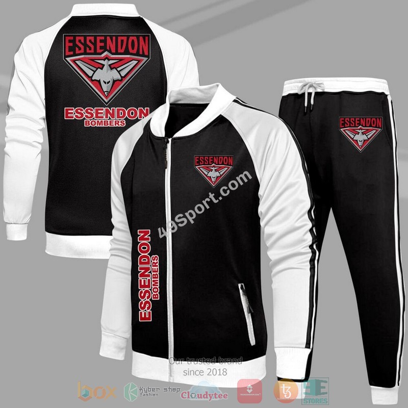 NEW Essendon Bombers Tracksuits Jacket and Pant word2