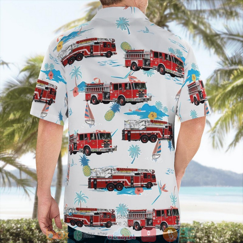 Evansville Fire Department Aloha Shirt 2 Evansville Fire Department Aloha Shirt word2