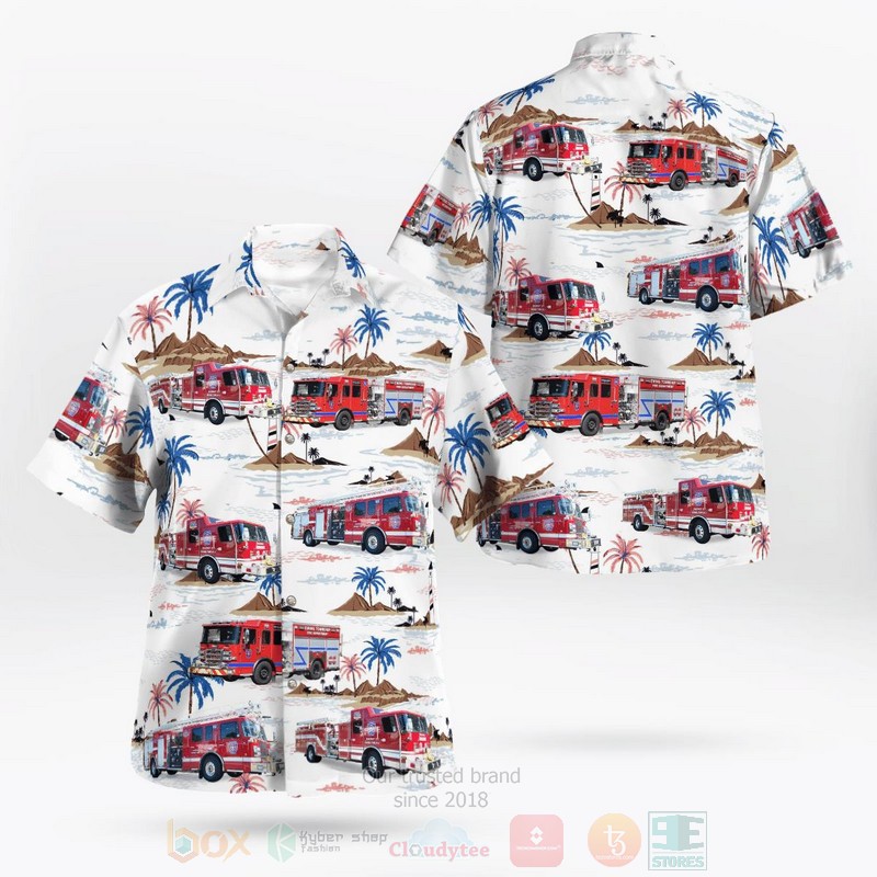 BEST Ewing Twp. Fire Dept-Station 30, Ewing, New Jersey 3D Aloha Shirt word2