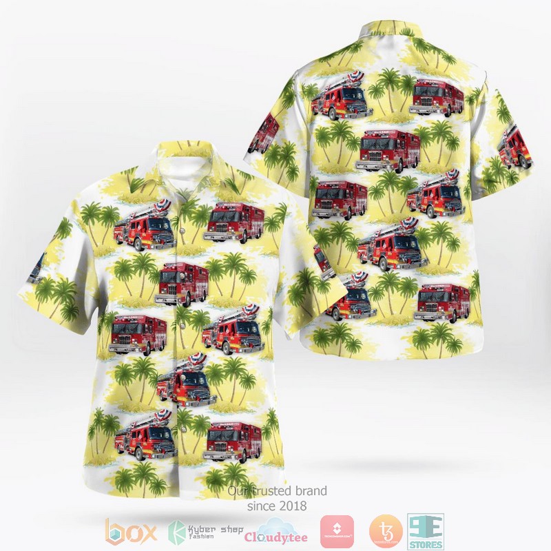 NEW Excelsior Fire District Shorewood Minnesota Aloha Shirt