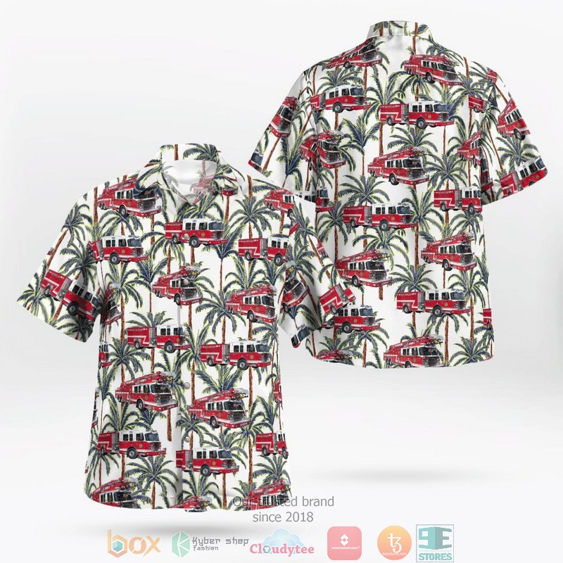 NEW Exton Pennsylvania West Whiteland Fire Company Hawaii Shirt word2