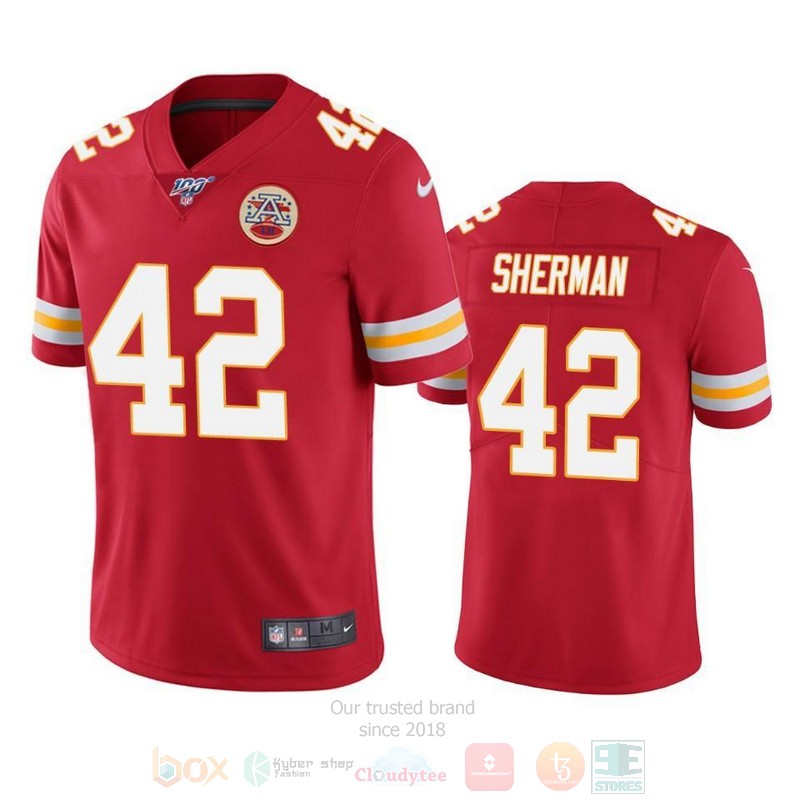 BEST Anthony Sherman Kansas City Chiefs Red Jersey Football word3