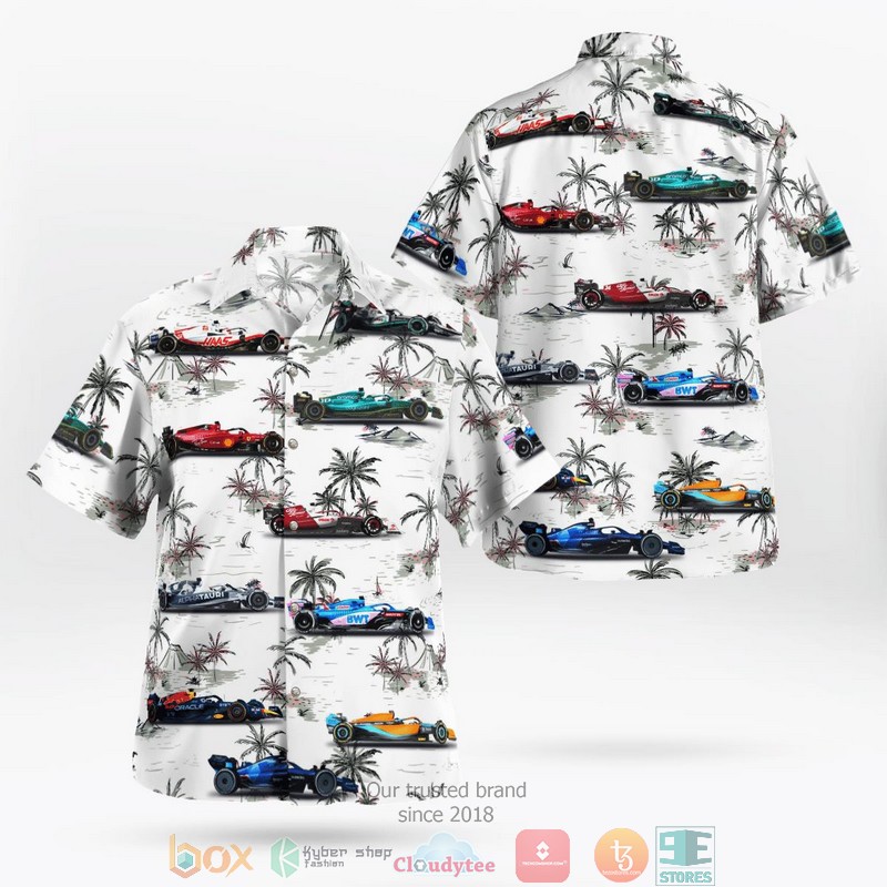 F1 Formula One Teams 2022 Hawaii 3D Shirt 9 F1 Formula One Teams 2022 Hawaii 3D Shirt word2