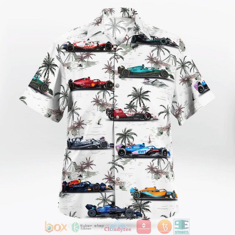 F1 Formula One Teams 2022 Hawaii 3D Shirt 3 F1 Formula One Teams 2022 Hawaii 3D Shirt word2
