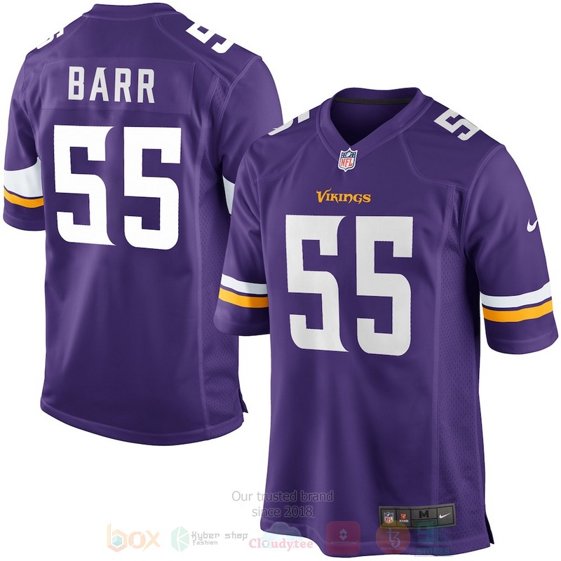 BEST Minnesota Vikings Anthony Barr NFL Purples Jersey Football