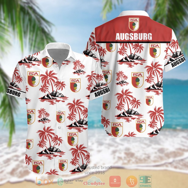 NEW FC Augsburg Hawaii Shirt word3