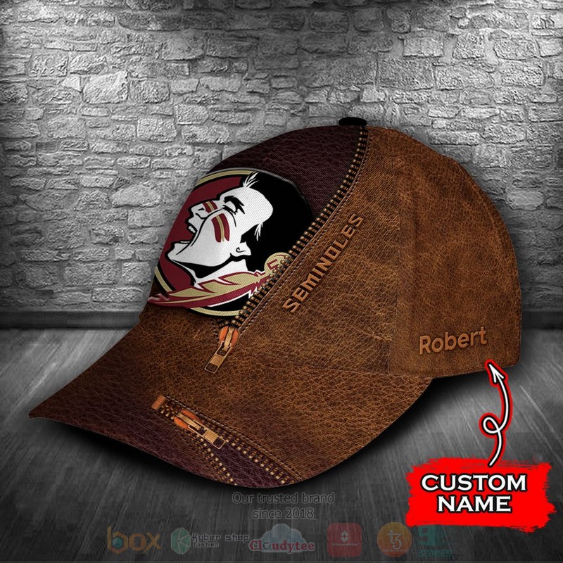 BEST FSS NCAA Team Custom Name Brown 3D Cap 3 BEST FSS NCAA Team Custom Name Brown 3D Cap word1