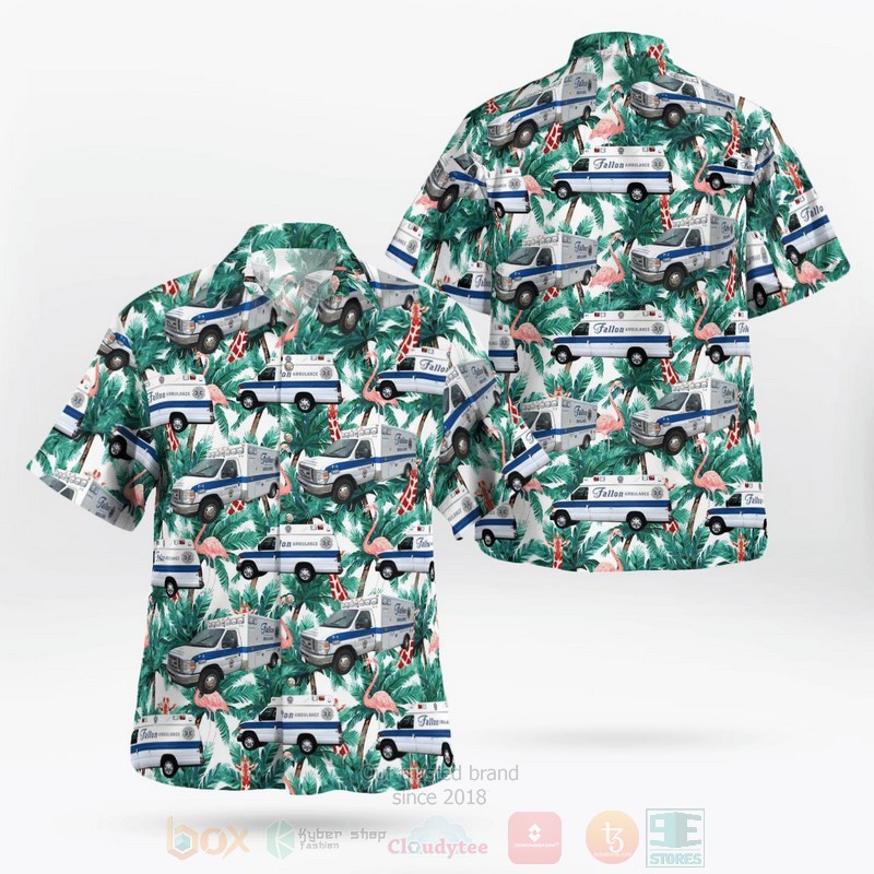 BEST Fallon Ambulance Service, Massachusetts Fleet 3D Aloha Shirt