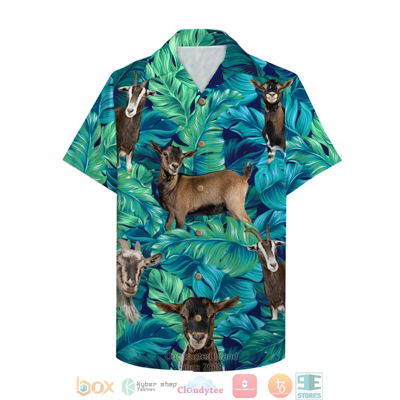 Farmer Goat with goat pattern Hawaiian Shirt