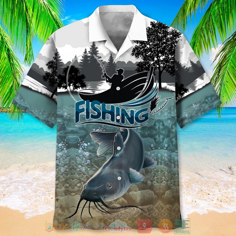 NEW Fishing catfish Beach Nature Hawaiian Shirt 2