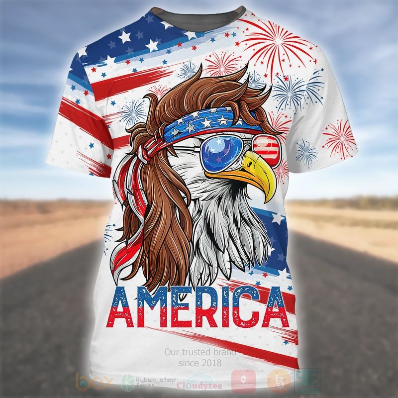 BEST Flag Eagle US Independence Day All Over Print Shirt, Hoodie word1