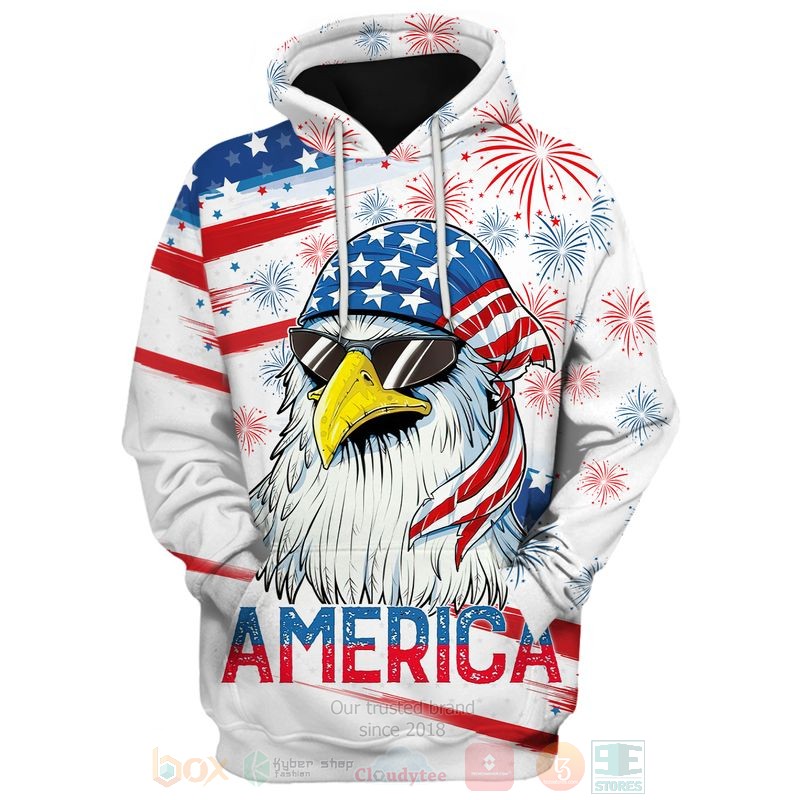 BEST Flag Eagle US Independence Day Firework All Over Print Shirt, Hoodie