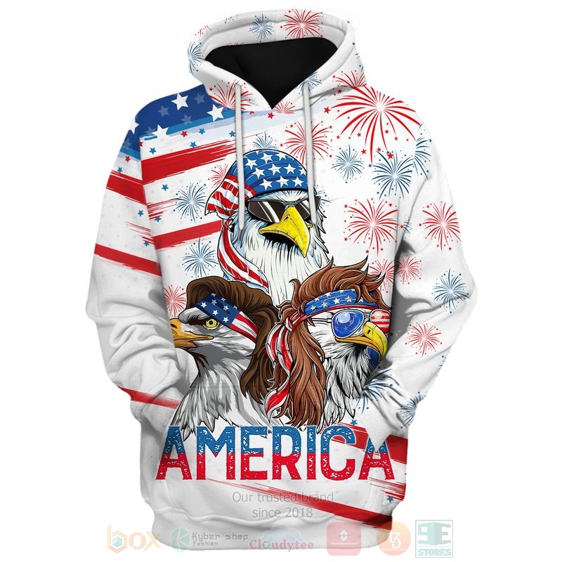 BEST Flag Eagles US Independence Day All Over Print Shirt, Hoodie word1