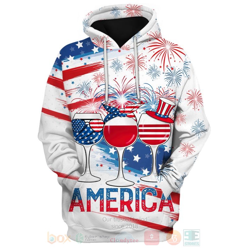 BEST Flag Glass US Independence Day All Over Print Shirt, Hoodie word2