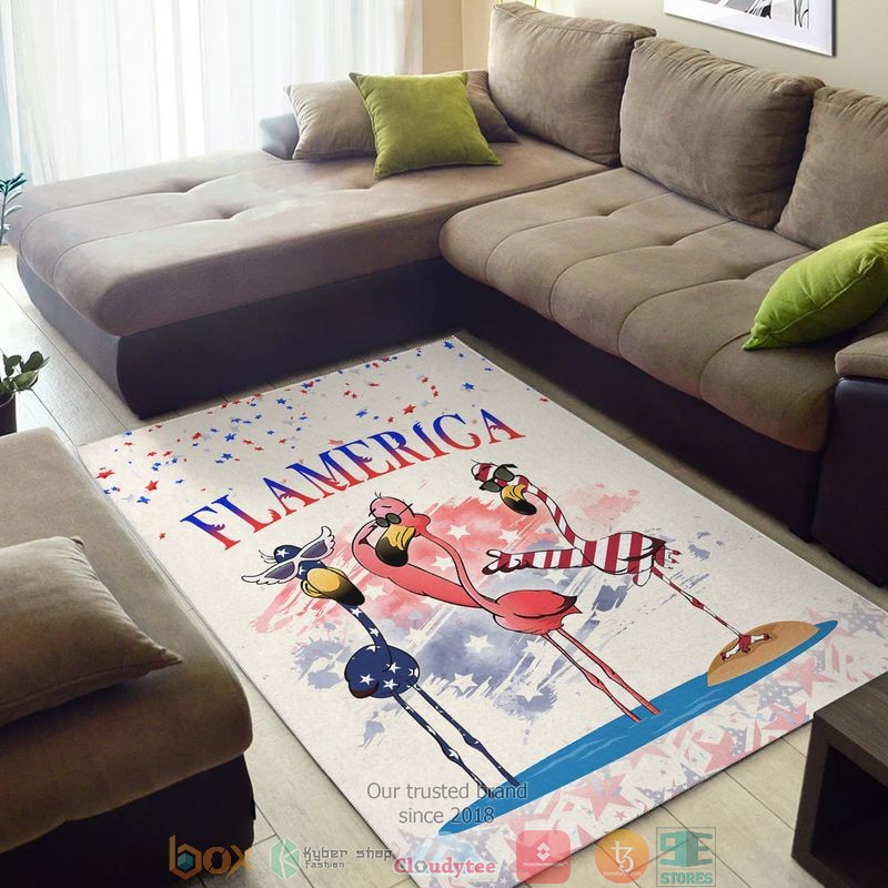 Flamerica America Independence day Rug