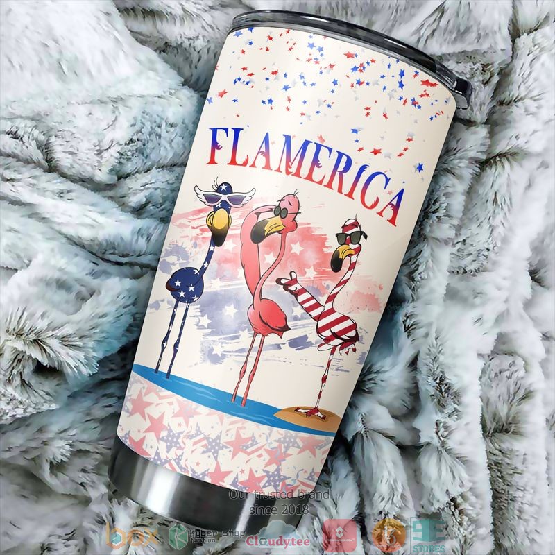 Flamerica America Independence day Tumbler
