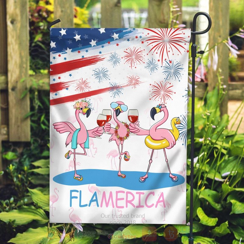 BEST Flamerica US Independence Day All Over Print Flag