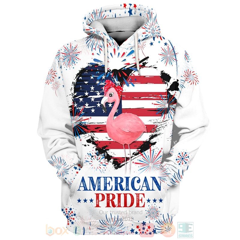BEST Flamingo American Pride Independence Day All Over Print Shirt, Hoodie word1