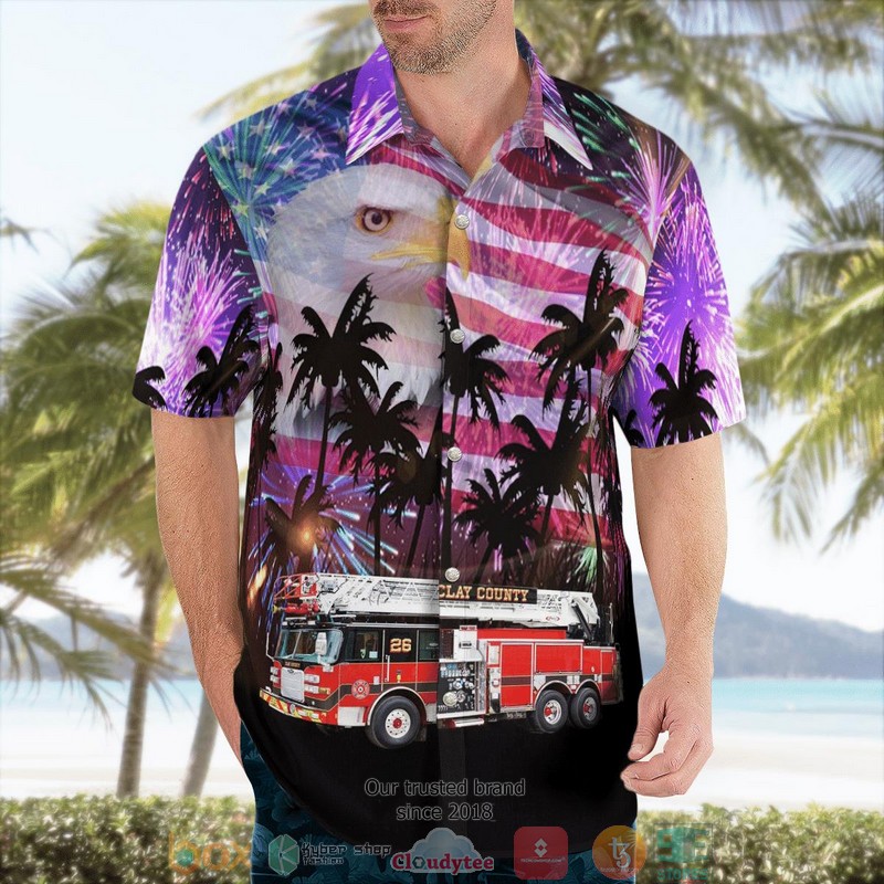 Florida Clay County Fire Rescue 4th Of July Hawaii 3D Shirt 4 Florida Clay County Fire Rescue 4th Of July Hawaii 3D Shirt word3