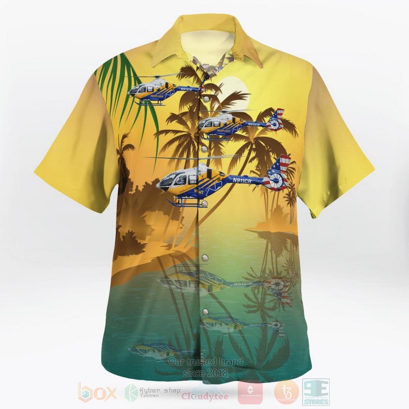 BEST Florida, Collier County EMS MedFlight Airbus H135T3H Helicopter 3D Aloha Shirt 3 BEST Florida, Collier County EMS MedFlight Airbus H135T3H Helicopter 3D Aloha Shirt word3