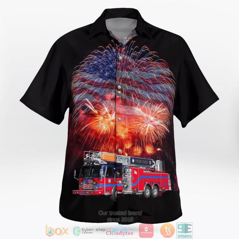 Florida Palm Coast Fire Department 4th Of July Hawaii 3D Shirt 3 Florida Palm Coast Fire Department 4th Of July Hawaii 3D Shirt word3