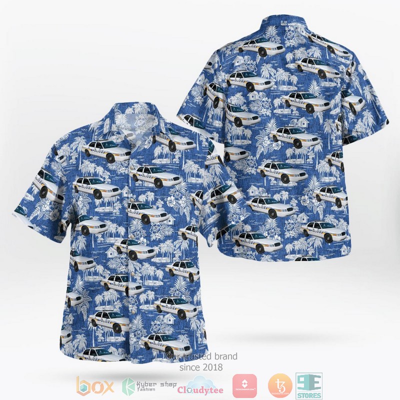 Florida Punta Gorda Police Department Ford Crown Victoria Hawaii 3D Shirt word2