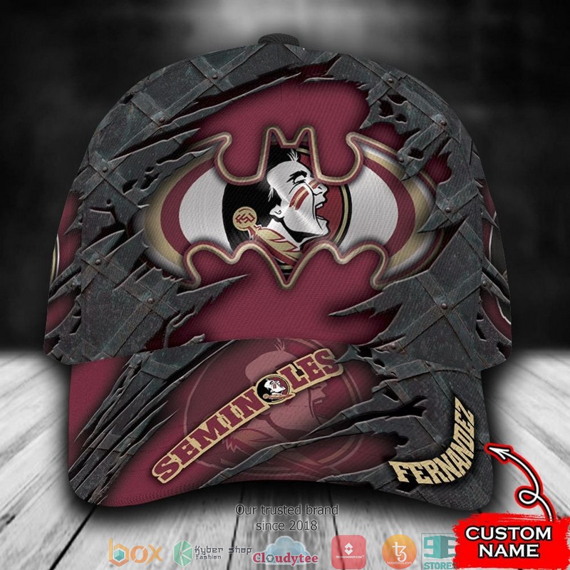 Florida State Seminoles Batman NCAA1 Custom Name Cap word1