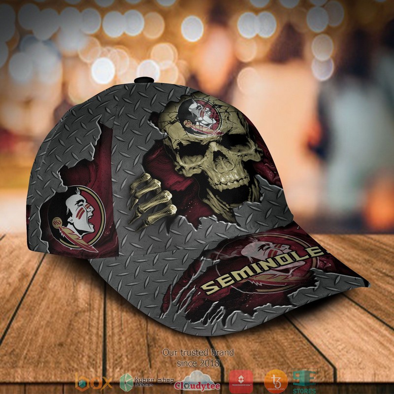 Florida State Seminoles SKULL NCAA Custom Name Cap 2 Florida State Seminoles SKULL NCAA Custom Name Cap word3